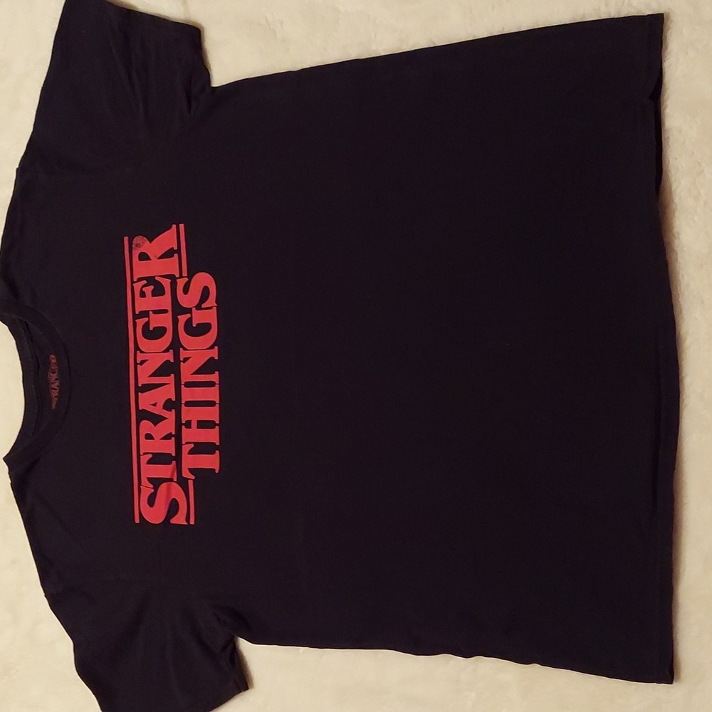 NETFLIX STRANGER THINGS Black Tee Size L